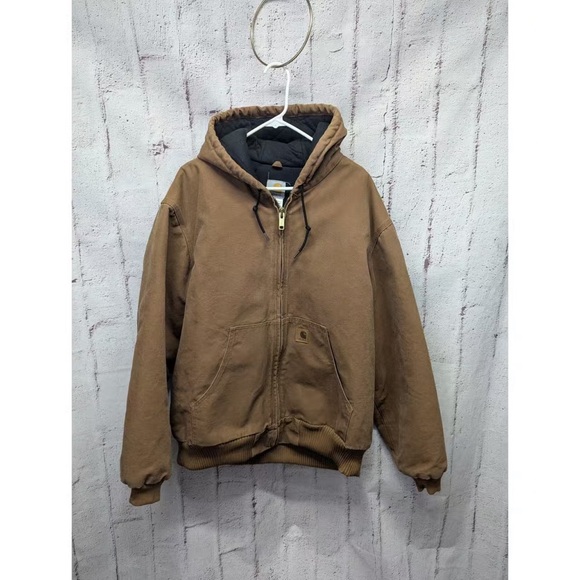 Carhartt Men's Brown Hooded Performance Jacket